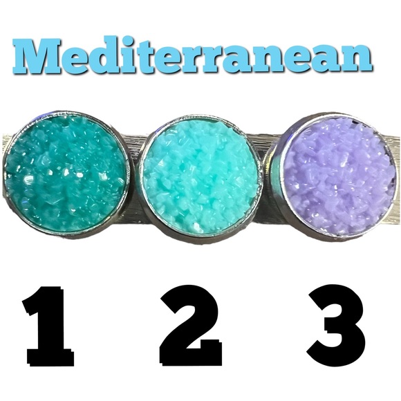 Druzy Crystal and Silver Earrings - Picture 9 of 17